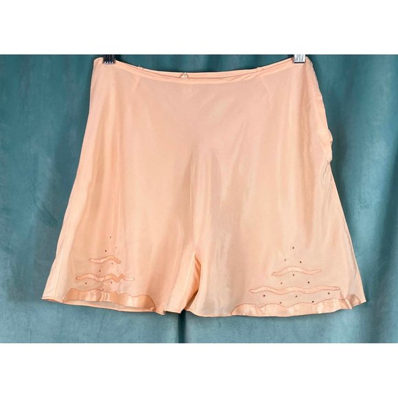 Antique 1920s Nude Peach Tap Pants Panty Flapper 30s Deco Waves